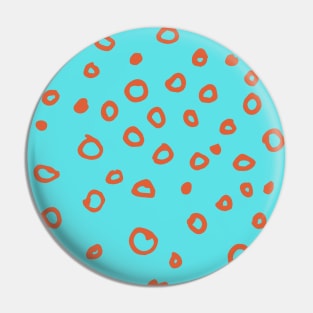 Abstract boho brown bubble pattern Pin