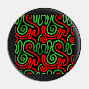 Red and Green abstrack Pin