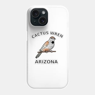 Cactus Wren, State Bird of Arizona Phone Case