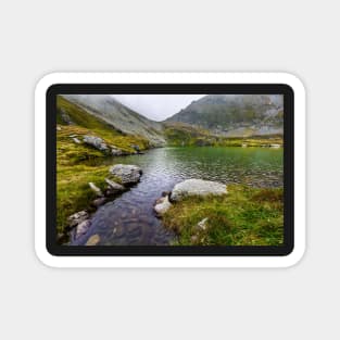 Romanian Carpathians and glacial lake Capra Magnet