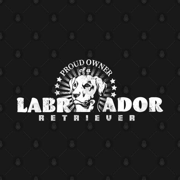 Labrador Retriever Minimalistic Design by Black Tee Inc