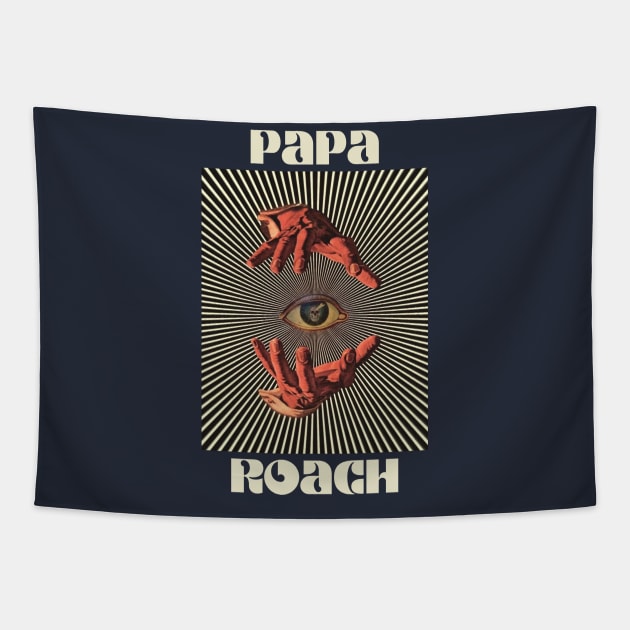 Hand Eyes Papa Roach Tapestry by Kiho Jise