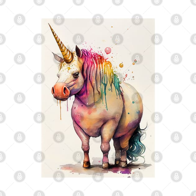 Chubby unicorn colors fat by JBJart