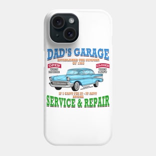 Dad's Garage Service & Repair Classic Car Hot Rod Novelty Gift Phone Case