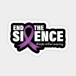 End The Silence Domestic Violence Awareness Magnet