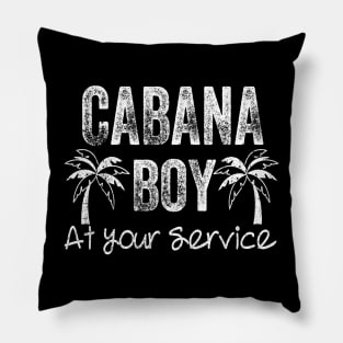 CABANA BOY AT YOUR SERVICE | POOL PARTY BOY BARTENDER FUNNY Pillow