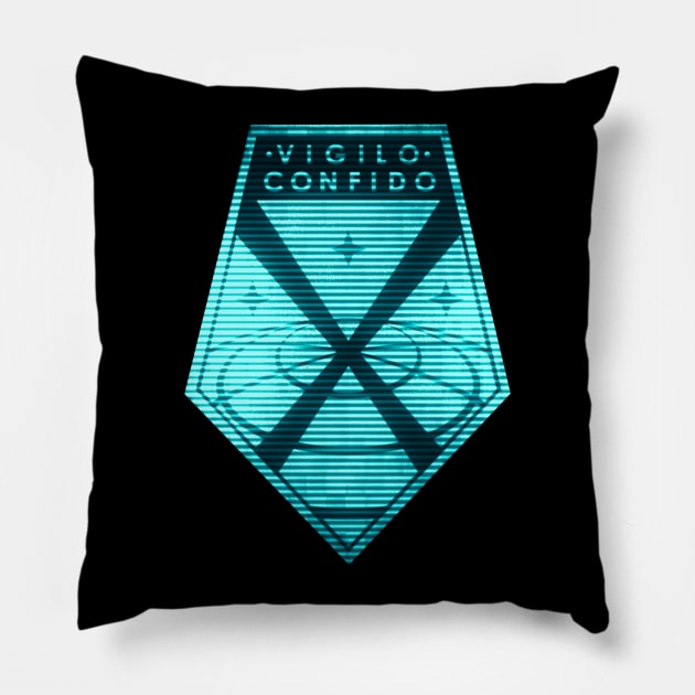 Vigilo Confido X Com Pillow by ilvms