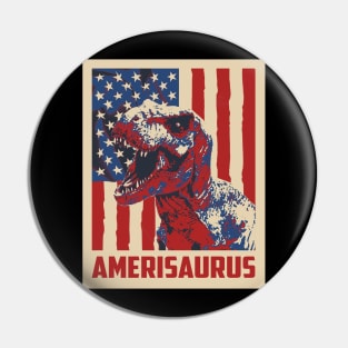 Amerisaurus 4th Of July Pin