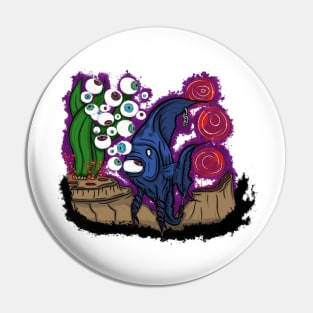 FISH in deep black water Pin