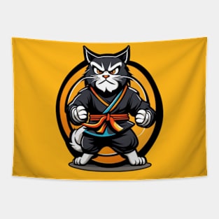 Cat-Fu Master Tapestry