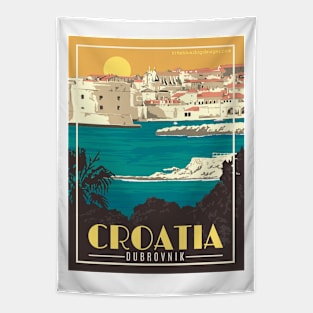 Vintage Travel Poster - Croatia Tapestry