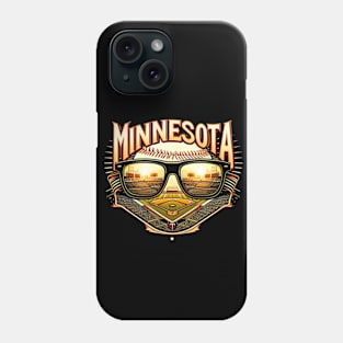 Minnesota Twins baseball diamond, sunny day vibes Phone Case