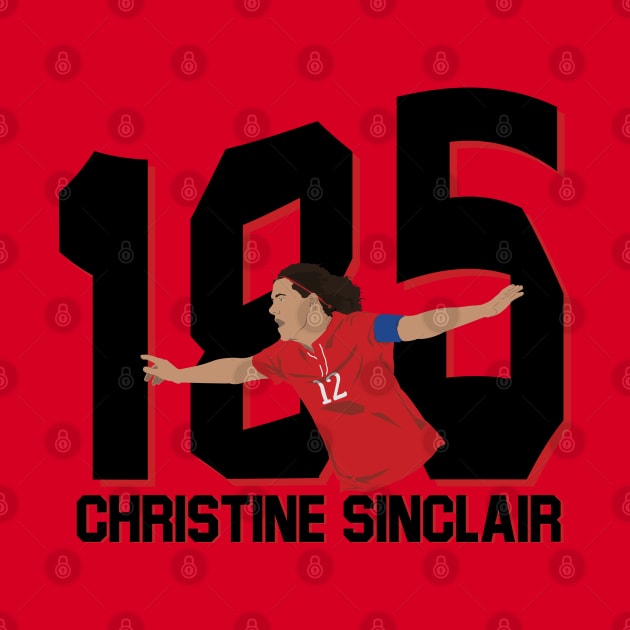 Christine Sinclair 185 Goals Record by Hevding