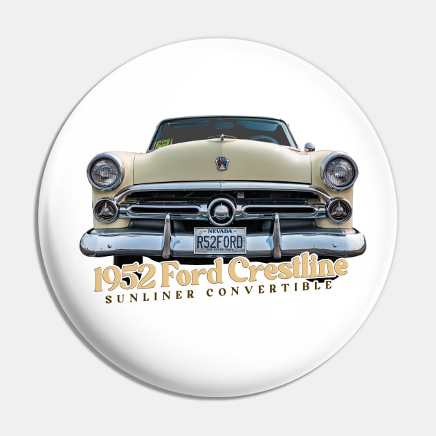 1952 Ford Crestline Sunliner Convertible Pin by Gestalt Imagery