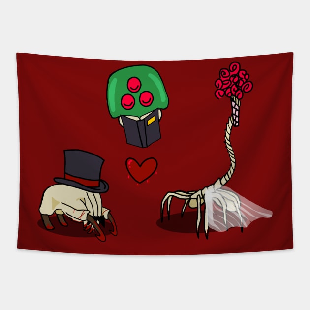 Love Not So Alien Tapestry by Ed's Craftworks