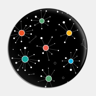 Simple Colourful Minimalist Geometric Mini Constellations Pattern Pin