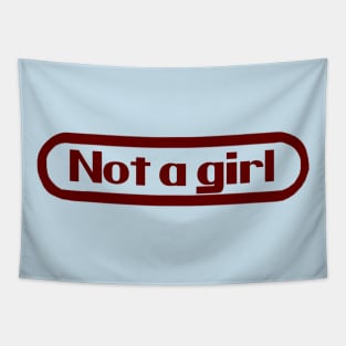 not a girl Tapestry