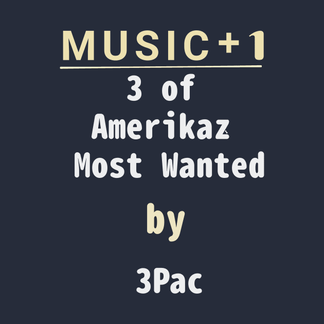 2PAC plus one is 3PAC and 3 of amerikaz most wanted plus one is 4 of amerikaz most wanted by abagold