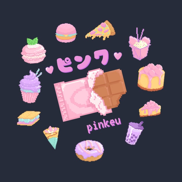 Kawaii Pink Foods by Moshi Moshi Designs