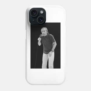 George Carlin BW Photograph Phone Case