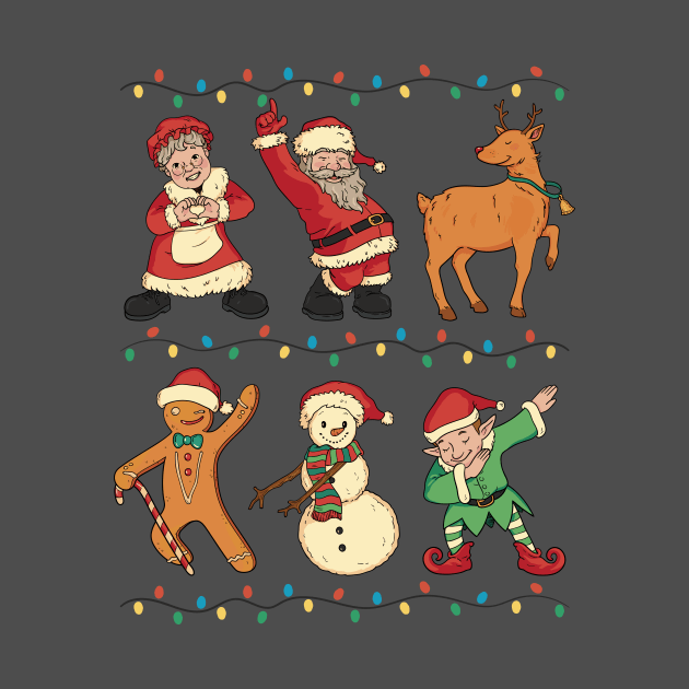 Dancing Christmas Characters // Dabbing Flossing Santa, Mrs Claus, Rudolph & more by SLAG_Creative