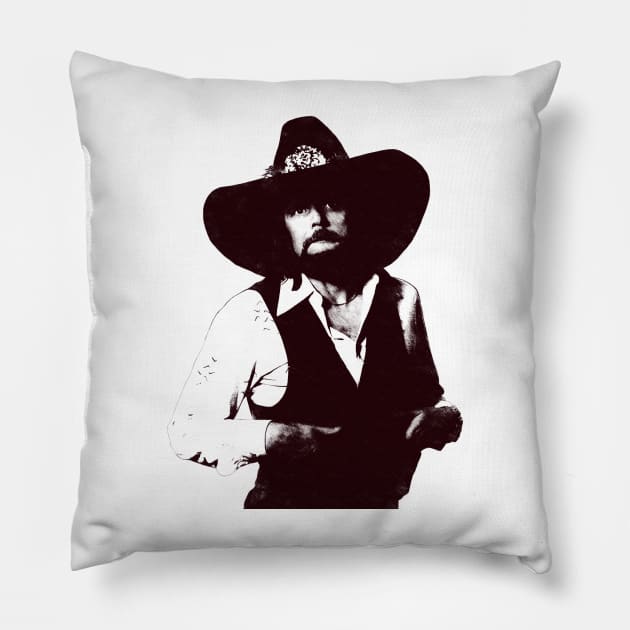 Johnny Paycheck - Armed and Crazy Pillow by tykler