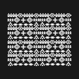 azteck pattern design white T-Shirt