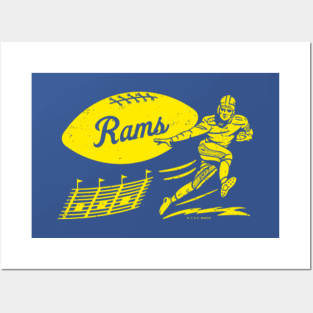 Distressed LA Rams Png Rams Blue Yellow Helmet Png Rams 