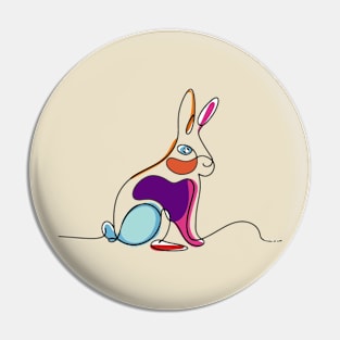 Bunny Line Pin