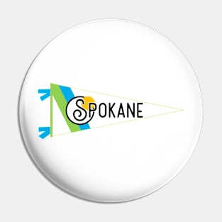 Spokane Flag Pennant Pin