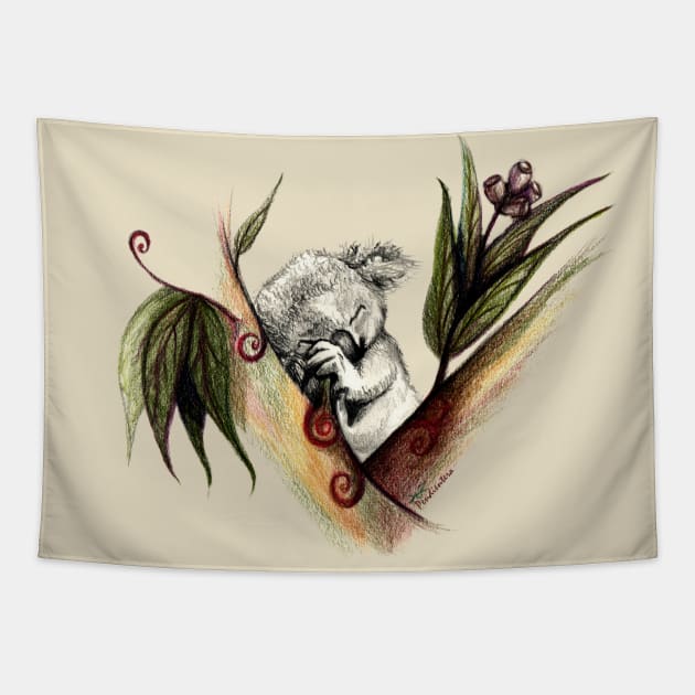 Baby Koala Tapestry by Pendientera