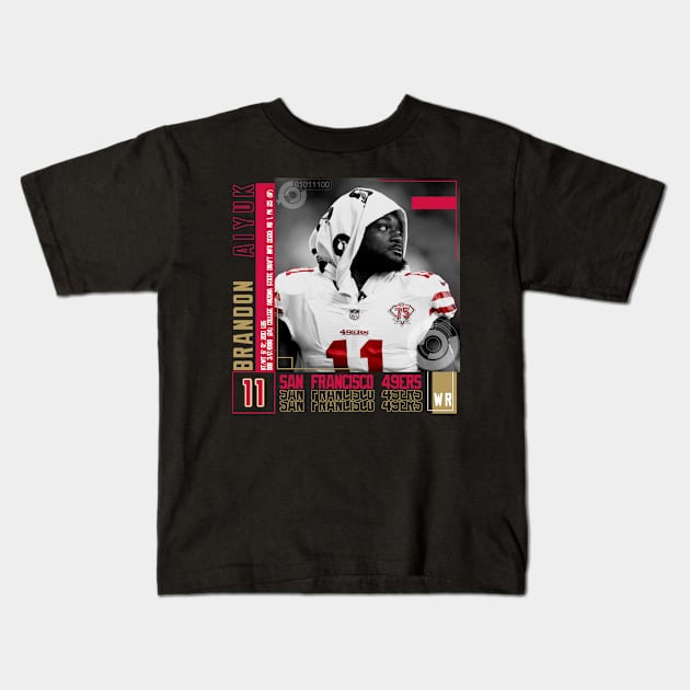 Rinkha Brandon Aiyuk Football Edit Tapestries 49ers Kids T-Shirt