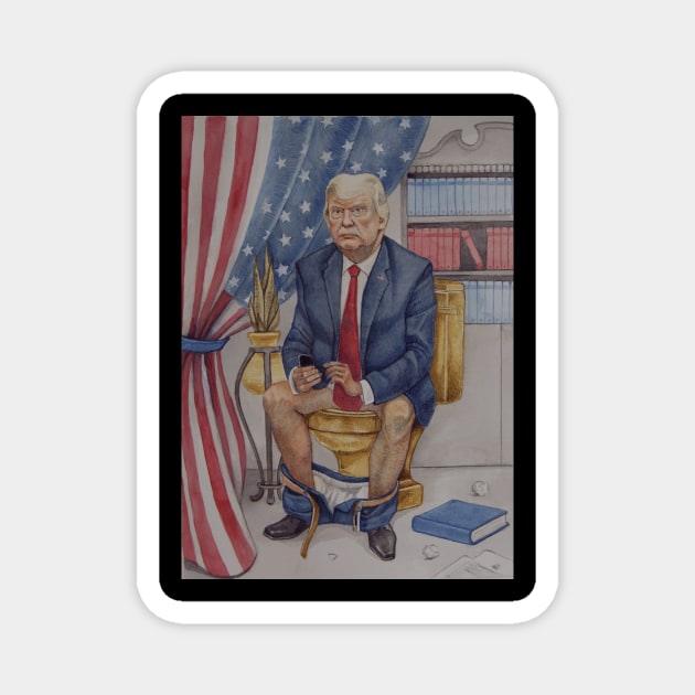 Trump Toilet Tweets Magnet by TrumpToiletTweets