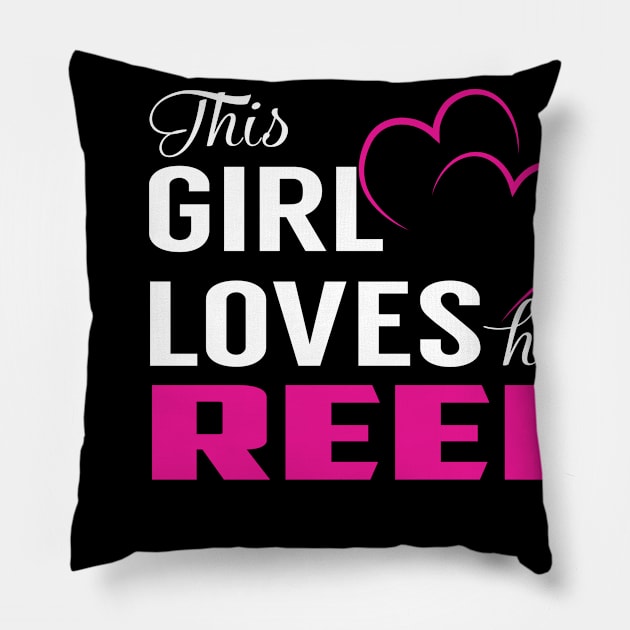 This Girl Loves Her REEL Pillow by LueCairnsjw