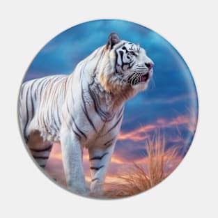 Tiger Animal Nature Majestic Wilderness Pin