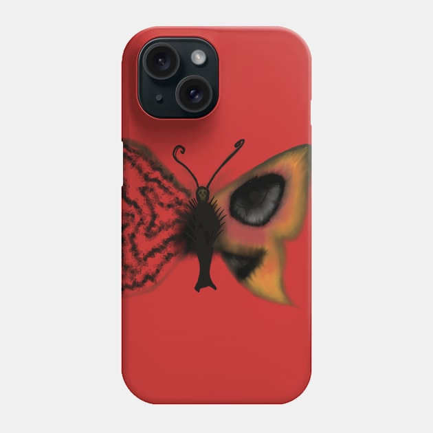 Skull butterfly Phone Case by MBenero