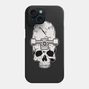 Skateboard Wheels Real Skull Skateboarding Gift Phone Case