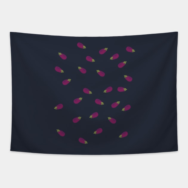 eggplant / aubergine Tapestry by daidai