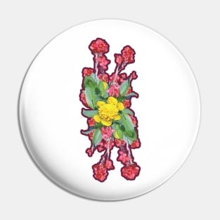 Floral Pattern Pin