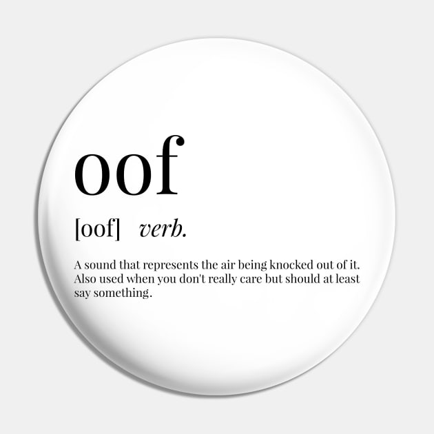 Oof Definition - Oof - Pin