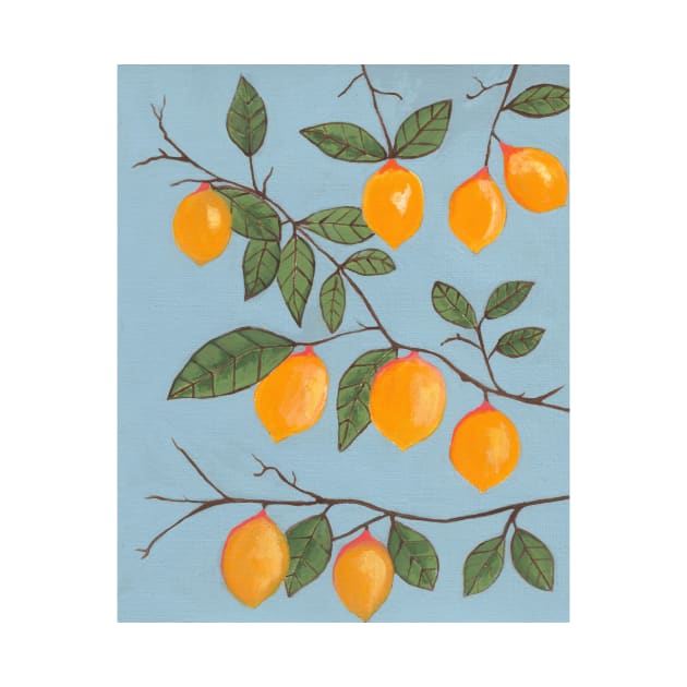 Lemon Tree Painting by SartorisArt1