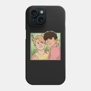 Nick and Charlie - heartstopper drawing Phone Case