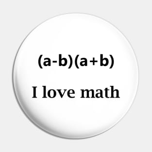 I love math Pin