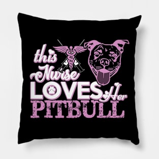 Nurse Pitbull Lover Pillow