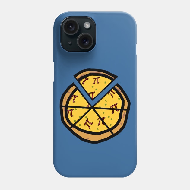 Sliced Pizza Pi for Hungry Math Fans Phone Case by ellenhenryart