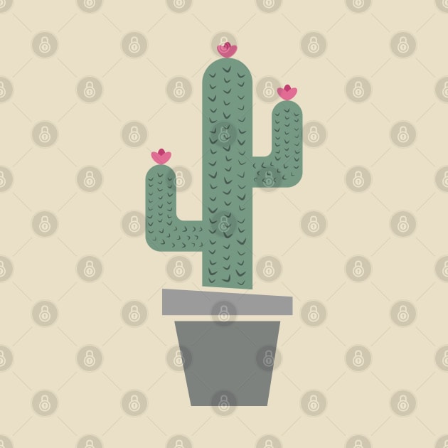 Solitary cactus by PrintablesPassions