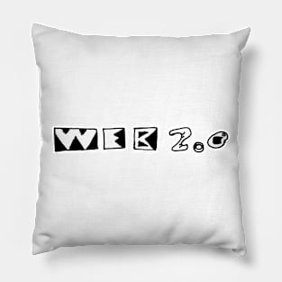 Web 2.0 Text Pillow