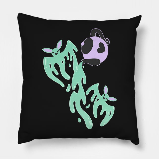 Tea Time Pillow by AlexMathewsDesigns