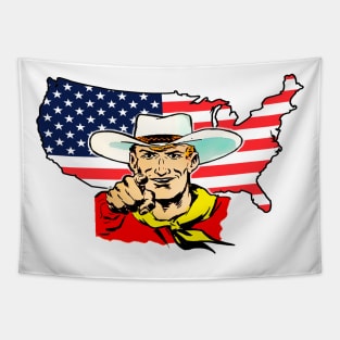 Patriot cowboy Tapestry