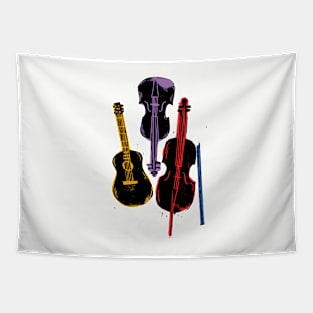 Music Instruments Tapestry